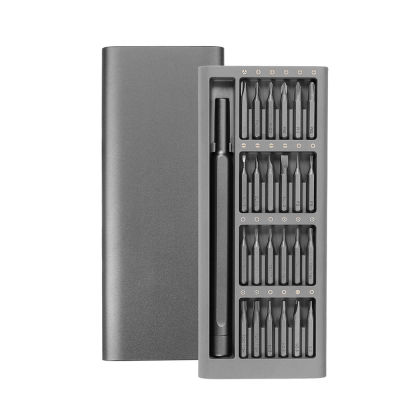 Mini Screw Driver Magnetic Bits Set 24 in 1 Multi-Function Precision Repair Tool Kits for Home Phone Laptop Rotary Handle