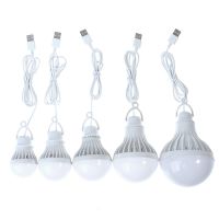 ❏♤ LED Lantern Portable Camping Lamp Mini Bulb LED USB Power 3W 5W 7W 9W 12W