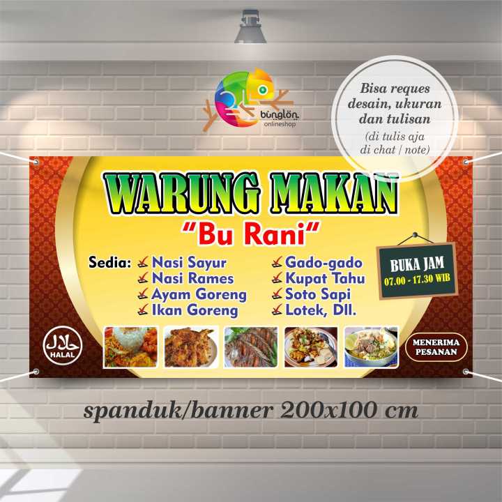 Spanduk Banner Warung Makan Lazada Indonesia 2214