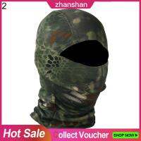 Zhanshan®Unisex Camoพิมพ์กลางแจ้งขี่จักรยานBalaclavaคอหมวกFullผ้าคลุมหน้า