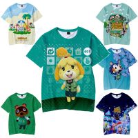 Fashion Kids T-Shirt Animal Crossing Printed Casual Short Sleeve Jersey Tops for Boys /Girls