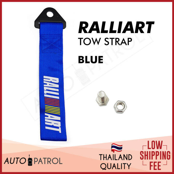 RALLIART Tow Strap BLUE ( Car Accessories ) Lazada PH