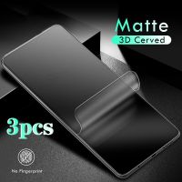 For Realme C55 Film 3Pcs Curved Soft Matte Hydrogel Film Realmi C55 C 55 55C RealmeC55 4G 6.72inch Screen Protectors Not Glass