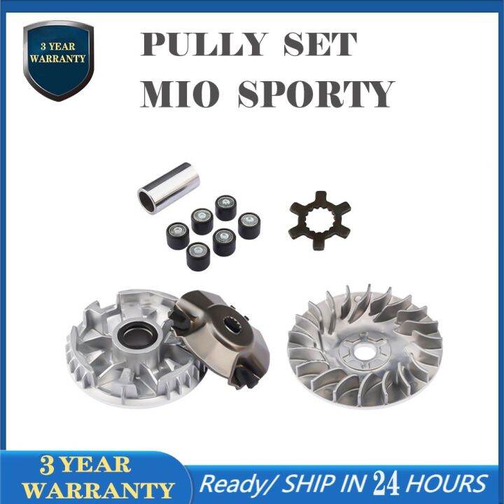 MOTORCYCLE PULLEY SET MIO SPORTY WITH DRIVE FACE AND BOLA STANDARD
