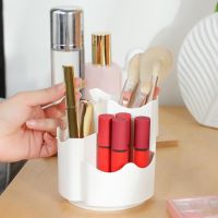 【YD】 Makeup Holder Large Capacity 3 Grids Rotatable Cosmetics Storage 360-degree Rotating Display