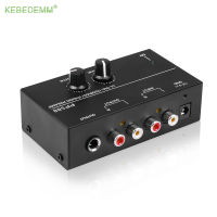 KEBEDEMM PP500 Phono Preamplifier,พร้อมตัวควบคุมระดับเสียง RCA อินพุตเอาต์พุต1/4 "TRS อินเตอร์เฟสเอาต์พุตสำหรับ LP ไวนิลหมุนได้