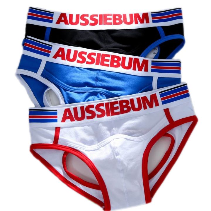 Aussiebum Cotton Bumless Jockstraps Bottomless Cotton Briefs With Front