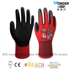 Wonder Grip Gloves EN388 Flexible Work Oil-Proof Nitrile Nylon Gloves  S/M/L/XL - AliExpress