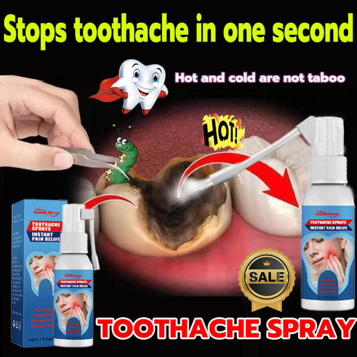 Toothache Spray 20ml Fast Pain Relief Plant Extracts Hormone Free Wisdom Tooth Removal Toothache