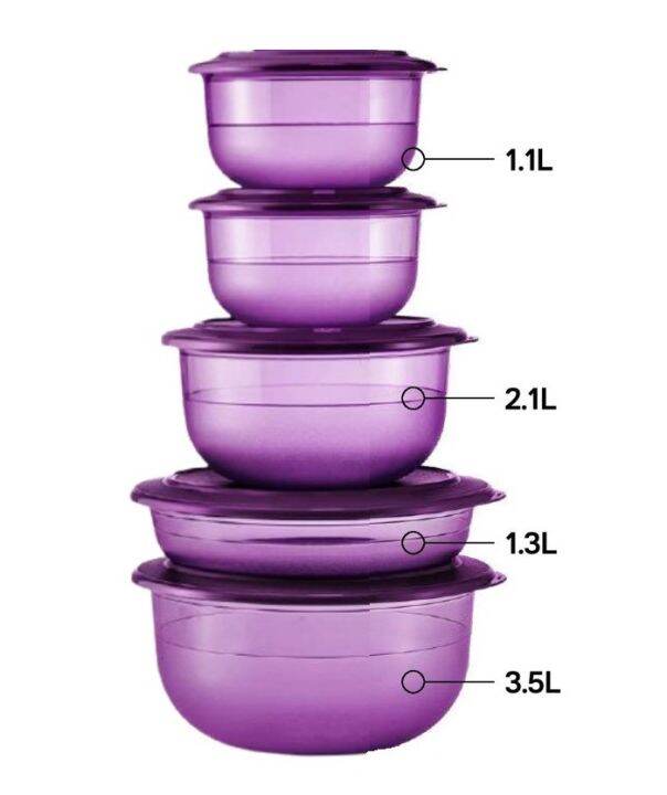 Tupperware TC Serving Bowl Set 5pc Lazada