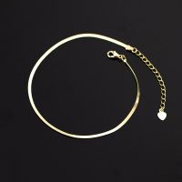 2Mm Authentic REAL. 925 Sterling Silver Fine Jewelry Flade Snakebone Chain Anklet Bracelet C-S4690