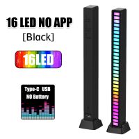 LED Voice-controlled Rhythm Light Strip Light Music Sound Control Atmosphere Night Lights 16/32  Color LED Beads Party Car Decor Night Lights