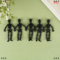 ??? 5pcs Skull Doll PVC Skeleton Zombie ของเล่นฮาโลวีนสยองขวัญชุดตกแต่งปาร์ตี้ของเล่น