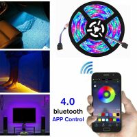 【✴COD✴】 na07037036036666 5V Usb แถบไฟ Led ไฟ Rgb 2835 3528 60led /M บลูทูธเพลงระยะไกล Wifi App Pc Backlight Ip67แสงยืดหยุ่น