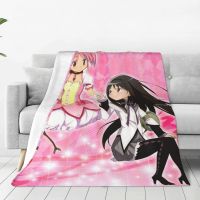 Puella Magi Madoka Magica Flannel Blankets Anime Homura Akemi Fashion Throw Blanket for Bed Sofa Couch 200x150cm Quilt