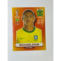 สติ๊กเกอร์สะสม Richarlison ฟุตบอลโลก Worldcup 2022 Brazil Brasil ของสะสมทีมฟุตบอล บราซิล