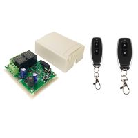 ♞ QIACHIP 433Mhz DC 6V 12V 24V 2CH RF Relay Receiver Module Universal Wireless Remote Control For Garage Door Opener Controller