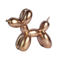 Balloon Dog Sculpture Balloon Art Statue Mini Collectible Figure Home Decoration Resin Figurine Desk Accessories Room Decor