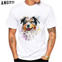 New Summer Men Short Sleeve Australian Shepherd Mom Classic T Shirt Hip Hop Casual Tops Funny Animal Design White Tees|Áo Phông| - Aliexpress