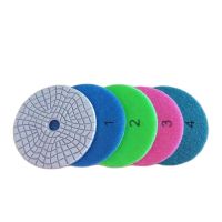 4-Steps 4 Inch 100mm Diamond Wet Polishing Pad Abrasive Disc For Grinding Cleaning Granite Stone Concrete Marble Ceramic Tile