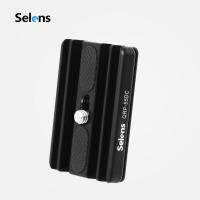 Selens อะแดปเตอร์ Tether Lock QR Quick Release Plate สำหรับจัดระเบียบสายไฟ อุปกรณ์เสริมกล้องถ่ายรูป Aluminum Tether Lock QR Quick Release Plate Camera Cable Clamp Adapter