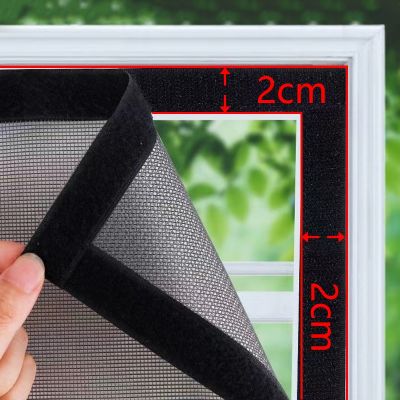 Customizable size anti-mosquito window screen self adhesive mosquito net summer insect door mosquitonet for windows