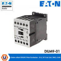 Eaton xStart DILM 3 Pole Contactor - 9 A, 24 V dc Coil, 3NO, 4 kW - DILM9 - 01(24VDC) สั่งซื้อที่ร้าน Ucanbuys