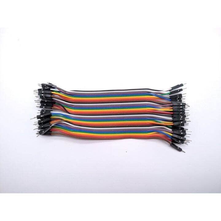 kabel jumper arduino 15cm male to male 40pin 40p pelangi rainbow 40 p ...