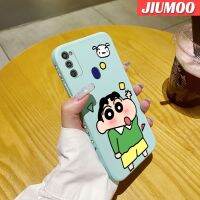 JIUMOO เคส M30s ปลอกสำหรับ Samsung M21แฟชั่นเคสป้องกันการกระแทกทำจากซิลิโคนนิ่มเคสมือถือนุ่มบางลายเคสขอบสี่เหลี่ยม