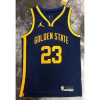 【Hot Pressed】2023 Nba Golden State Warriors No.23 Green Dark Blue Basketball Jersey