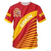 NEW Spanish New T-shirt National Summer Beach Fashion Street Clothing Round Neck Short Sleeve Plus a Size