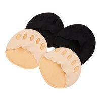 2 Pairs of Five-Toe Forefoot Pads Womens High Heels Half Insoles Calluses Corns Foot Pain Care Toe Pad Socks