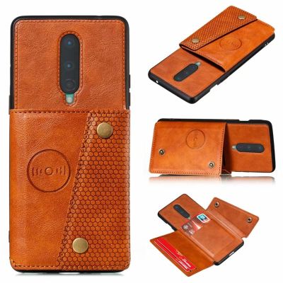 「Enjoy electronic」 Flip PU Leather Wallet Shockproof Case For Oneplus 7 7T 8 Pro Multi Card Slot Holder Cover For One plus 8T Silicone Bumper Case