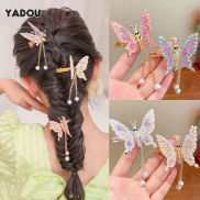 YADOU Children butterfly hairpin headdress little girl new antique Hanfu