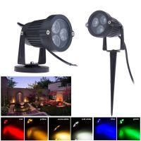 Drop Shipping IP65 Outdoor LED Spot Light RGB 9W Waterproof Spike Spotlight 12V 220V 110V For Pathway Yard Tree Garden Lighting