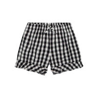 กางเกงขาสั้นเด็กผู้หญิง Mothercare black and white gingham shorts YC629