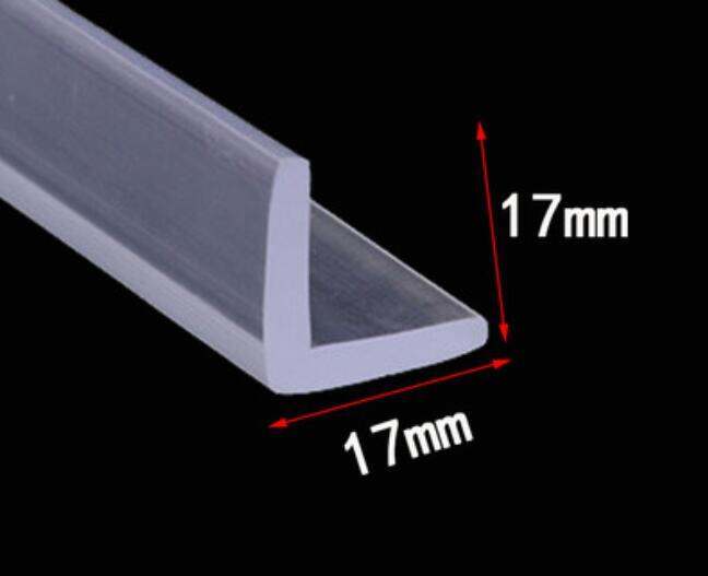 Lshaped rubber edging strip glass door sealing strip Vshaped