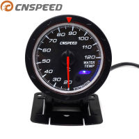 CNSPEED สีดำ60มิลลิเมตรรถวัดอุณหภูมิน้ำ20-120 C วัดอุณหภูมิน้ำสีแดงและสีขาวแสง YC101349