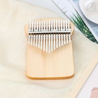 17คีย์เปียโน Kalimba Thumb น่ารักรูปร่างขนมปังตัวไม้คาลิมบาและเปียโนนิ้วพร้อมเครื่องดนตรีค้อนจูน