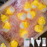 [Ricky Lighting] Egg Chick Garland Light Chain หลอดไฟ LED String Fairy Garden งานแต่งงานคริสต์มาสเด็กห้องนอนห้องนั่งเล่นตกแต่งงานปาร์ตี้อีสเตอร์