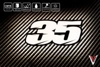 สติ๊กเกอร์ Sticker Crutchlow 35/219