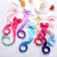 1PC Child Cute Bowknot Crystal Elastic Hair Band Rubber Band Hair Accessories Kids Wig Headband Girls Twist Braid Rope Headdress