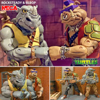 ของแท้ Figma Neca Reel Toys Nickelodeon จากหนังดัง TMNT Teenage Mutant Ninja Turtles ขบวนการ เต่านินจา จากเงาสู่ฮีโร่ Rocksteady &amp; Bebop ร็อคสเตดี้ และ บีบ็อบ Set First Run งานแท้ ฟิกม่า อานิเมะ Action Figure Original imported from Japan Animation