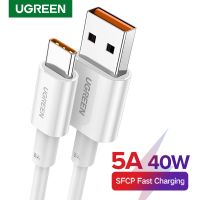 [A Necessary]☊สายเคเบิล USB ประเภท C 5A ชาร์จเร็ว3.0ข้อมูลซุปเปอร์ชาร์จเร็วชนิด C สำหรับ Huawei P30 P20 Mate 30