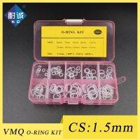 Ketebalan 1.5 Mm Silikon Cincin Silikon/VMQ O Ring Seal Karet Penyegelan O-Cincin Washer Set O Ring bermacam Kit Kotak