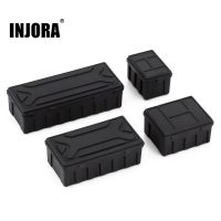 INJORA เครื่องมือกล่องเก็บของตกแต่งสัมภาระพลาสติก4ชิ้นสำหรับ1/10รถ RC ตีนตะขาบ SCX10 90046 TRX4 TRX6 Gen8 Redcat