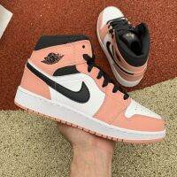 2023 Original mid pink quartz A J 1 toe blackwhitepink 555112-603 LJR high quality G407