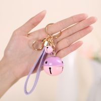 New Bell Keychain New Gift DIY Key Chain PU Leather Cord Car Key Ring Bag Pendant Gift Jewelry 3032 Key Chains