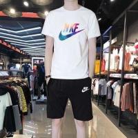 【July hot】 2023 new trendy short-sleeved suit mens summer casual five-point sportswear two-piece handsome running