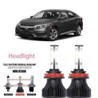 หลอดไฟหน้ารถยนต์ LED LAI 40w 6000k สีขาว สําหรับ Honda Civic IX(FK) 2012-2023 รับประกัน 10 เดือน